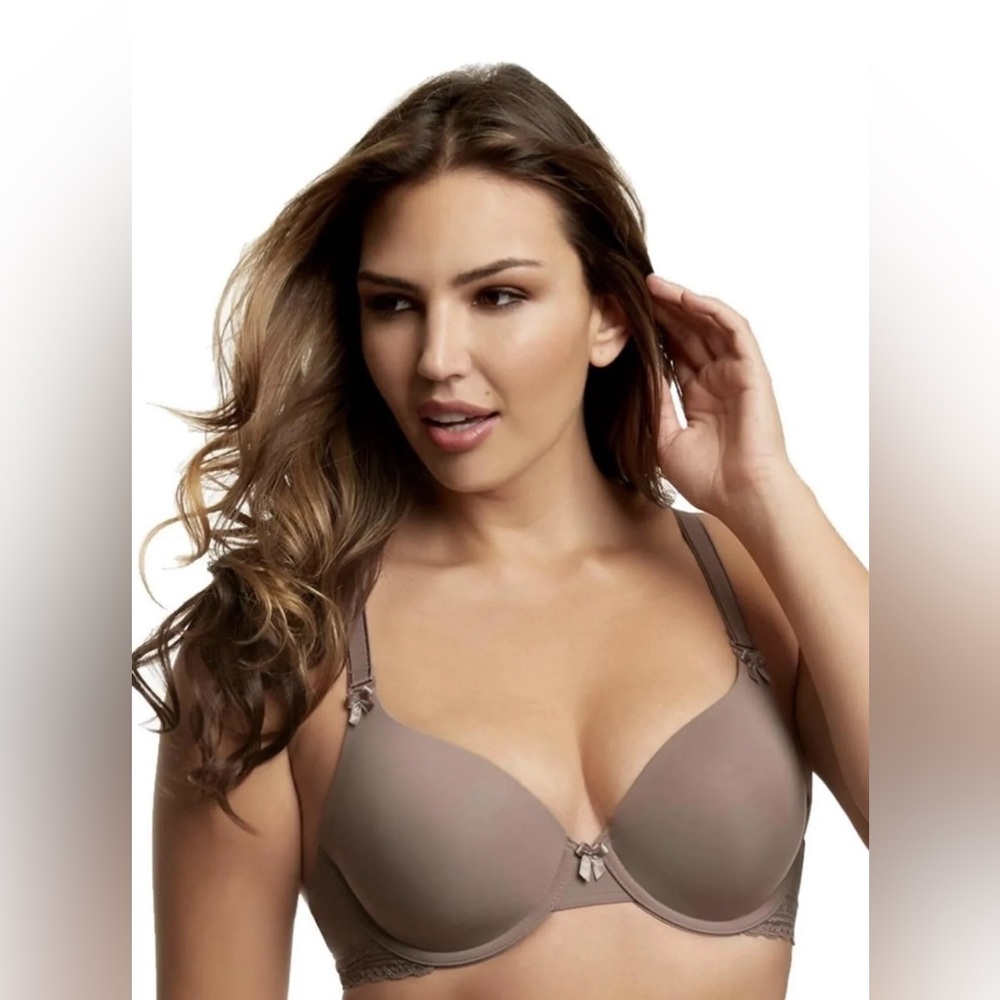 Paramour Gorgeous Cushion Comfort T-Shirt Bra Multi-Way Straps Mink Size 42DDD